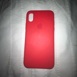 product red apple iphone x or xs case